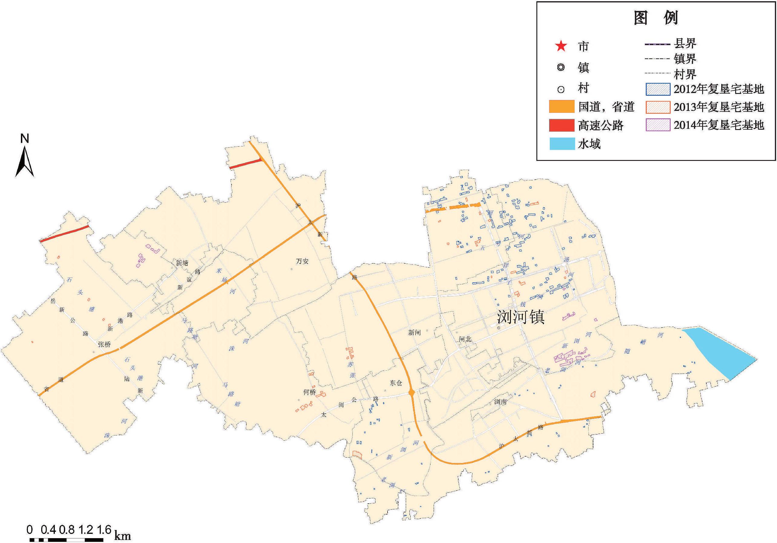 太倉市瀏河鎮(zhèn)宅基地復(fù)墾分布圖